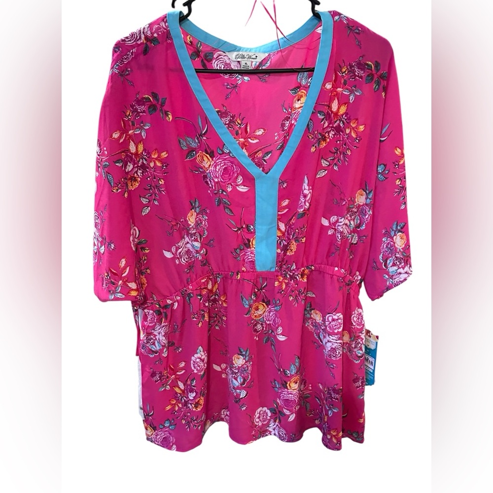 The Pioneer Woman Pink Floral XL Blouse- NWT - Picture 3 of 4